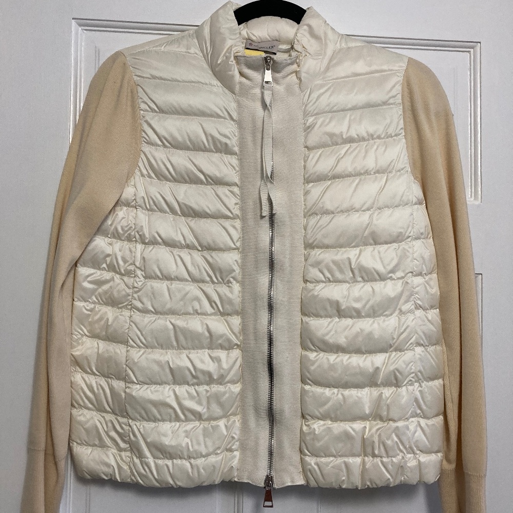 MONCLER Padded Woolen Cardigan Size Small